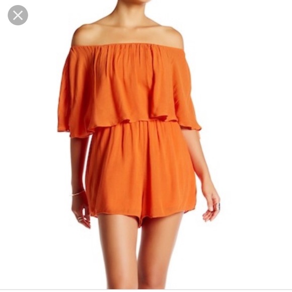 Alice + Olivia Alivia Tangerine romper - Picture 2 of 4
